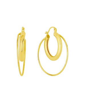 Double Row Hoop Earrings