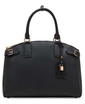 Belted Curved with Convertible Strap Satchel Bag