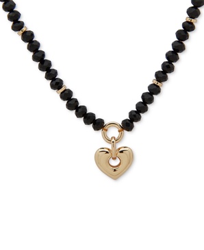 Gold-Tone Imitation Pearl & Pavé Heart Pendant Necklace, 16" + 3" extender