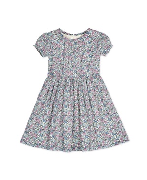Toddler Girls Organic Ruffle Edge Puff Sleeve Dress