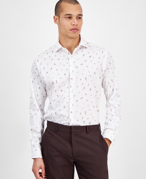 Men's Slim Fit Long Sleeve Button-Front Sami Floral Print Shirt, Exclusively at Macy's