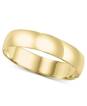 14k Gold 5mm Wedding Band 