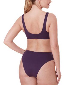  Women's Delray Scoop-Neck Bikini Top & High-Waist High-Cut Bikini Bottoms 