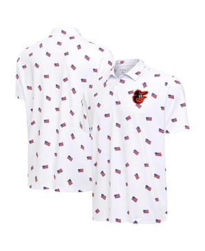 Men's White Baltimore Orioles Americana Polo Shirt