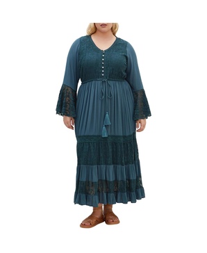 Plus Size Tisha Lace Maxi Dress