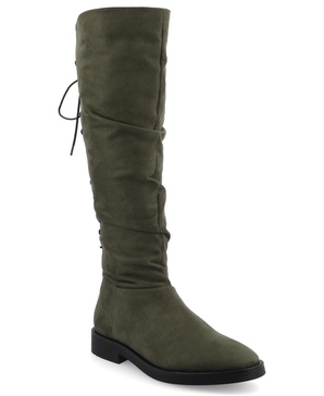 Women's Mirinda Rouched Stretch Knee High Boots