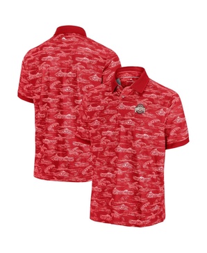 Men's Scarlet Ohio State Buckeyes Sport Bay View Polo