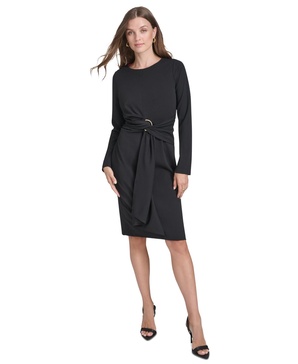 Women's Belted Sheath Dress