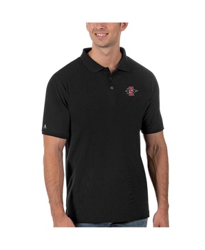 Men's Black San Diego State Aztecs Legacy Pique Polo