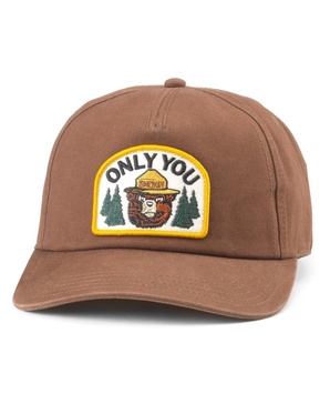Men's Brown Smokey Bear Canvas Roscoe Adjustable Hat