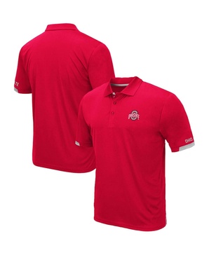 Men's Scarlet Ohio State Buckeyes Big and Tall Santry Polo Shirt