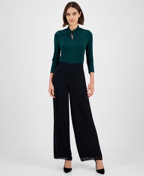 Women's High-Rise Pull-On Wide-Leg Pants 