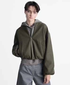 Women's Gathered Bomber Jacket