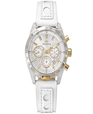 Women's Jordan Chronograph Multifunctional Champagne Leather Strap Watch, 40mm