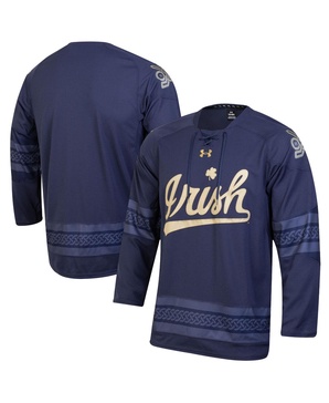 Men's Navy Notre Dame Fighting Irish Ireland Replica Hockey Jersey