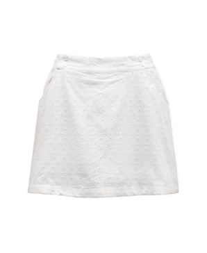 Women's Organic Cotton Eyelet Skort