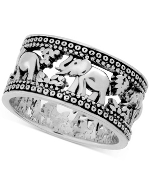 Elephant Band Ring