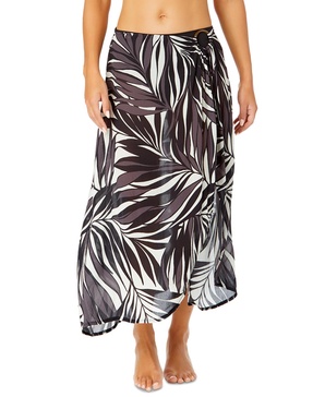 Women's Printed O-Ring Sarong Cover-Up
