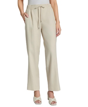 Petite Wide-Leg Pull-On Pants