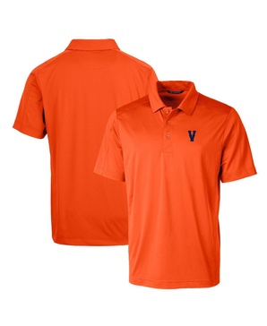 Orange Virginia Cavaliers Vintage Primary Team Logo Prospect Textured Stretch Polo