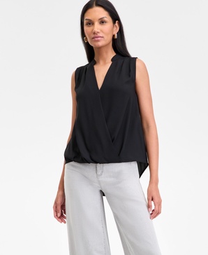 Women's V-Neck Sleeveless Top, Exclusively at Macy's