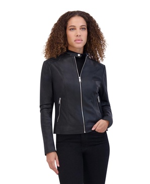 Glenbrook lightweight Women's leather Racer jacket