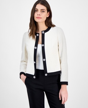Women's Embellished Framed Cardigan Sweater