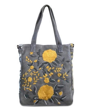 Women's Flora Soul Hand-Embroidery Tote Bag