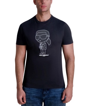 Men's Short Sleeve Crewneck Character Logo T-Shirt