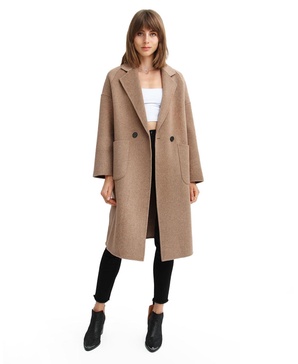Publisher Double-Breasted Wool Blend Coat