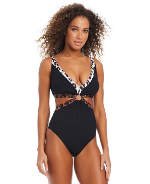 Women's In My Skin Ring One-Piece Swimsuit, Exclusively at Macy's