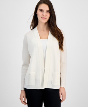 Women's Malibu Fine Rib Open-Front Cardigan