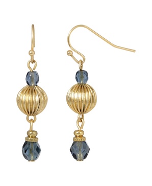 Bead Wire Drop Earrings