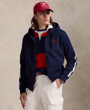Men's Logo Double-Knit Mesh Hoodie