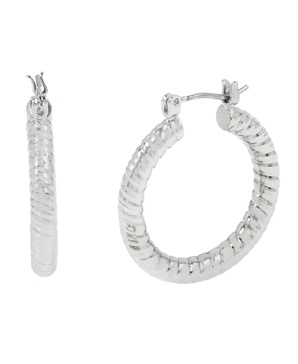 Textured Hoop Earrings
