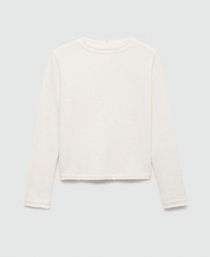 Women's Buttoned Round-Neck Sweater