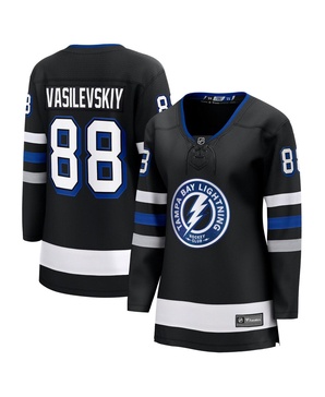 Women's Andrei Vasilevskiy Black Tampa Bay Lightning Alternate Premier Breakaway Player Jersey