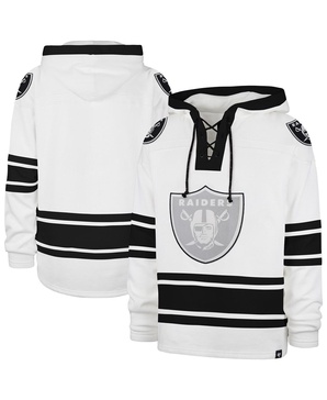 Men's White Las Vegas Raiders After Image Superior Lacer with Hood