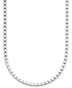 Box Link 16" Chain Necklace in Sterling Silver, Created for Macy's