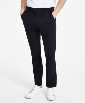 Men's Classic-Fit Solid Stretch Suit Pants, Created for Macy's 