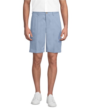 Men's No Iron 9" Plain Front Chino Short