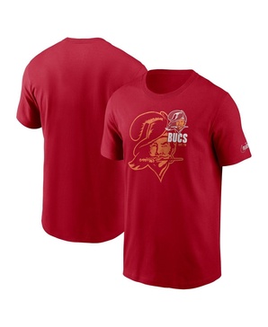 Men's Red Tampa Bay Buccaneers Logo Essential T-shirt