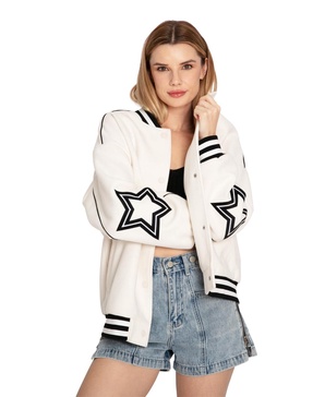 Hold Me Close Letterman Bomber