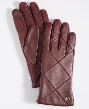 Women's Quilted Leather Gloves