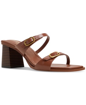 Women's Maymay Buckle Double Band Block-Heel Slide Sandals