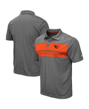 Men's Heathered Charcoal Oregon State Beavers Smithers Polo Shirt