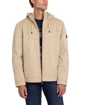 Men's Washed Hooded Windbreaker