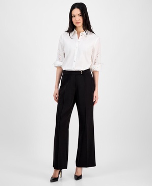 Women's High-Rise Wide-Leg Pants