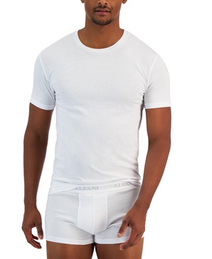 Men's 4-Pk. Slim-Fit Solid Cotton Undershirts, Created for Macy's 