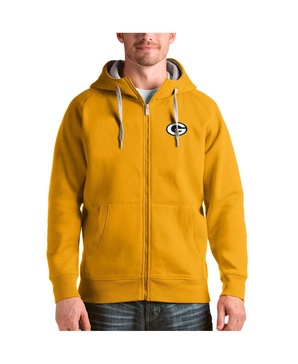 Men's Gold Green Bay Packers Victory Full-Zip Hoodie